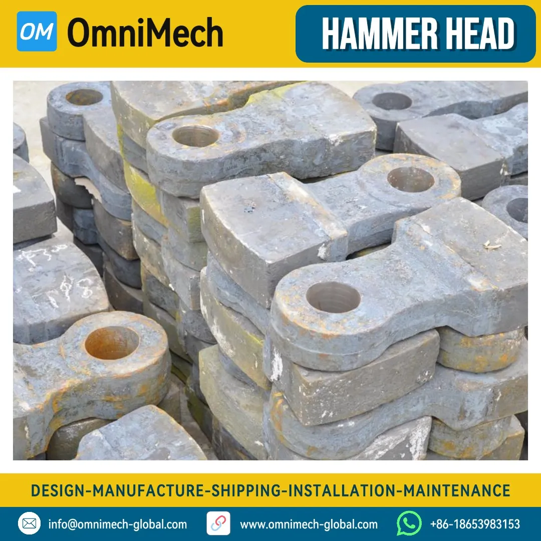 Bimetal Composite Chrome Manganese Hammer-Hammer Crusher Parts-High Chrome Alloy Face + Mn Steel Body - View 4